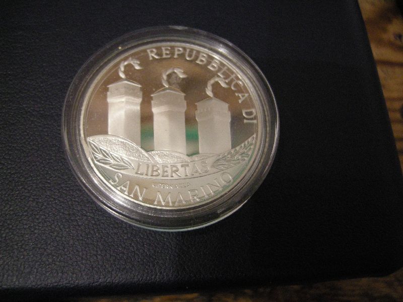(afbeelding voor) 5 Euromunt San Marino 2002 Proof in capsule